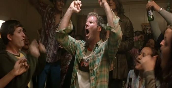 Frank the Tank from the movie Oldschool; kicked out by his wife, but quite happy living at a dormitory. The ultimate proof that you can't kill a true party spirit.