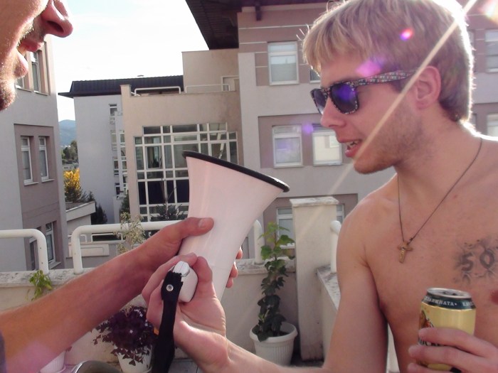 Sometimes everyone wants to hold the loudspeaker