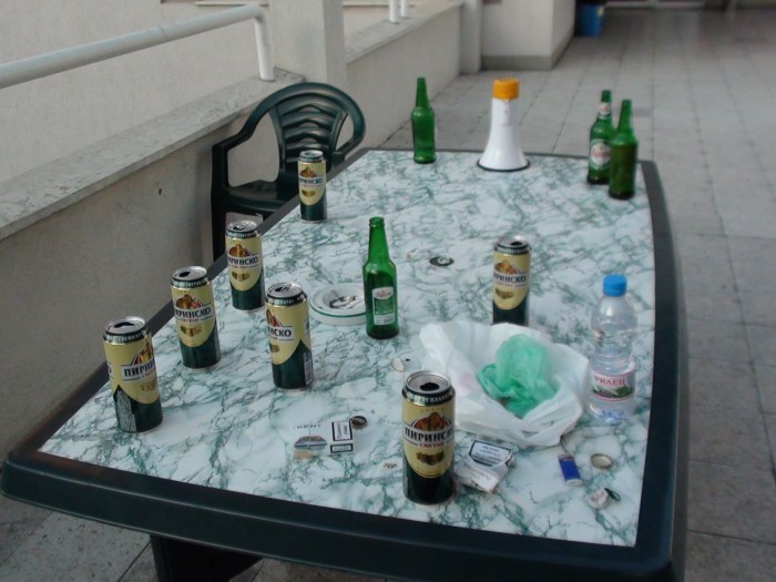 Who the hell put this water here?