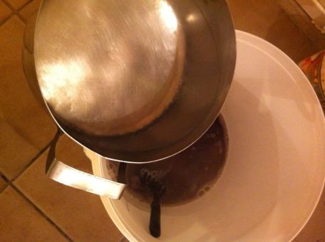 "Then add more water again, depending on the beer of course. Mine  will be a Canadian ale, 23 liters."