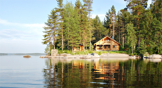 Typical Finnish cottage: home of some great drinking action.