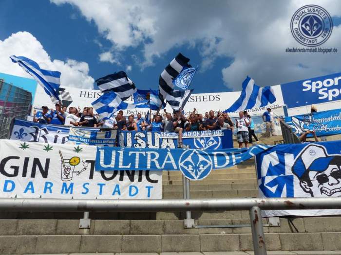 Great Gin Tonic banner by fans from Darmstadt'98 from Germany.