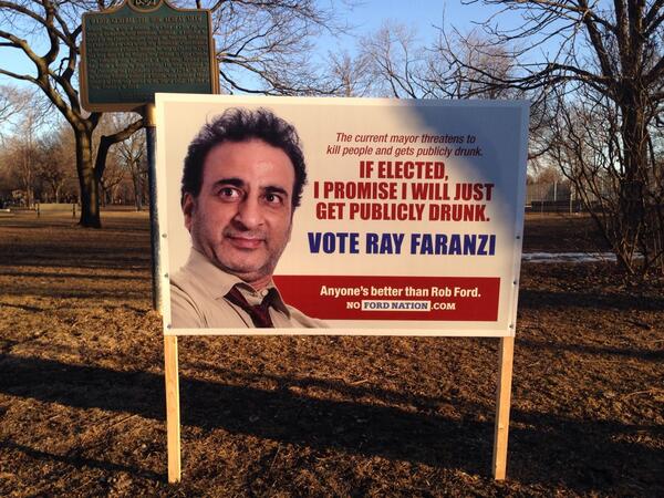 One of the anti-Ford billboards.