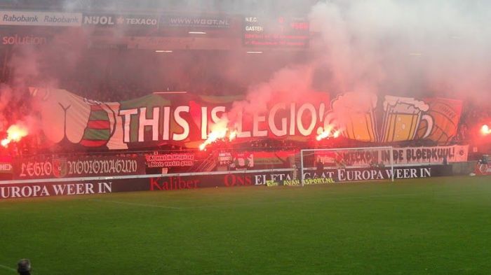 Another tifo from Holland. This is NEC Nijmegen.