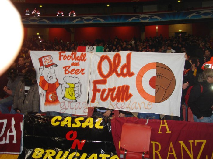 Nice beer banner by AS Roma from Italy.
