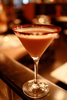 Not our number one cocktail of seduction, but this chocolate delight called Cupid's Kiss scored pretty high.