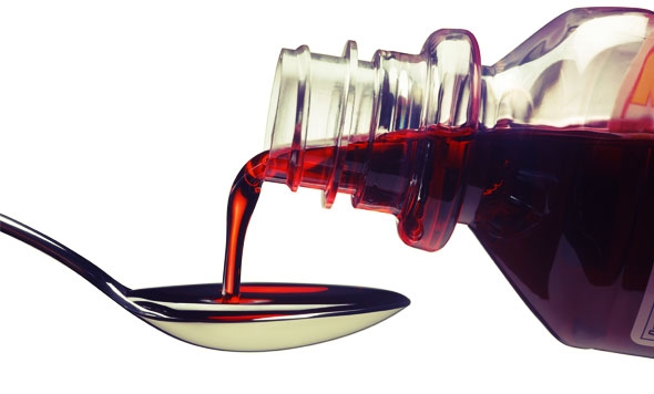 Thyme syrup, the key ingredient of our new "coughtail".