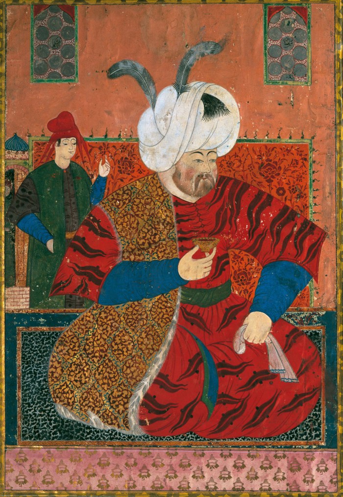A portrait of Selim the Drunkard, the sultan who rather dealed with  orgies than politics.