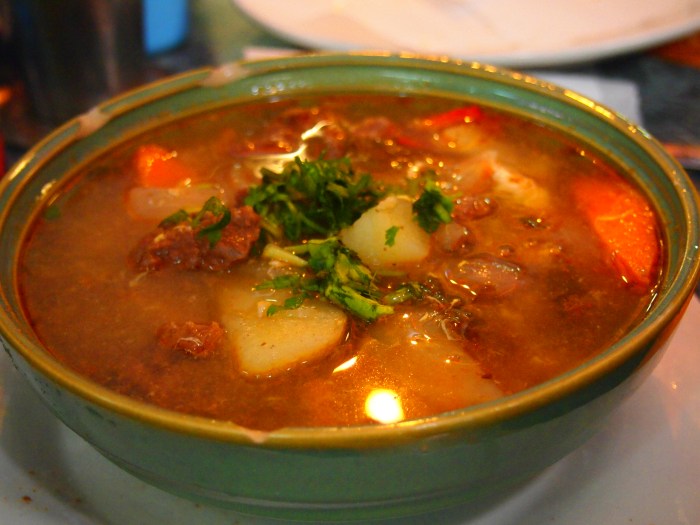 Ajiaco, a typical dish from Chile that cures hangovers.