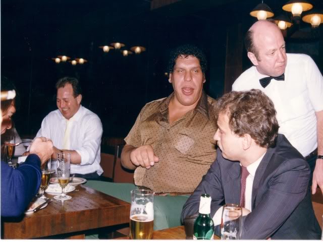 André the Giant was quite the social drunkard who always wanted people to drink with him and always picked up the check in the end.
