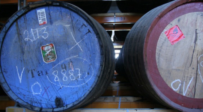 Linie aquavit is taken half way around the world and back to Norway in oak barrels to give it it's unique flavour.