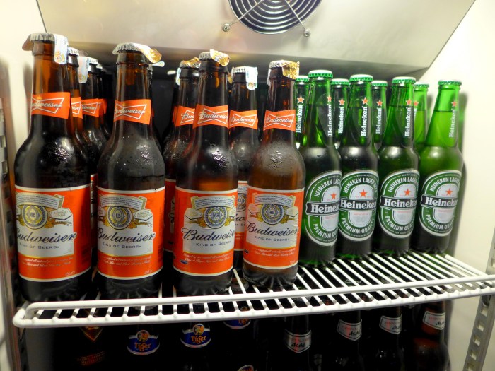 A horrible sight when brands like Budweiser and Heineken are occupying the space of decent beers.