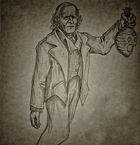 The mythical figure Stingy Jack, who roamed the Earth with a hollowed-out ... in his hand.