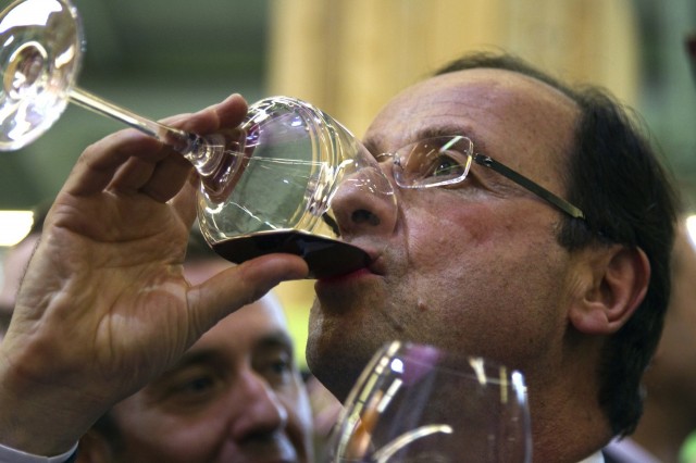 The French president Francois Hollande refused to host a state dinner without his beloved wine.