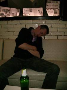 Alcohol can make one quite sleepy.